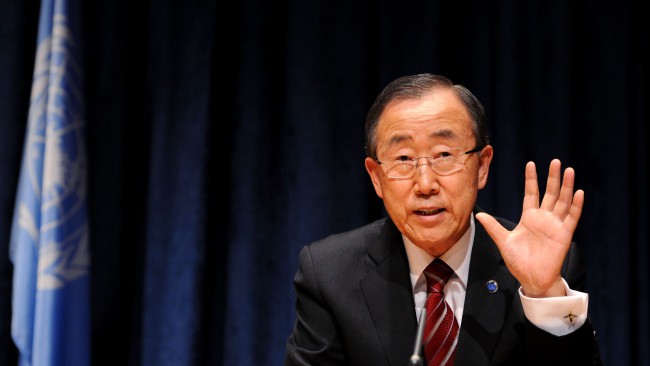 Ban Ki Moon, SG de l\'ONU