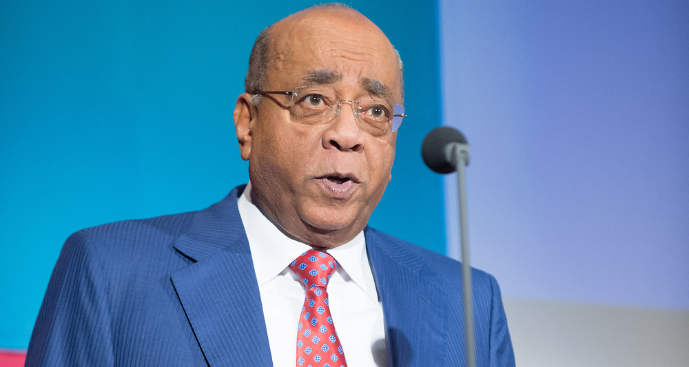 NEW YORK, NY - SEPTEMBER 27: Entrepreneur Dr. Mo Ibrahim attends the Social Good Summit at the 92nd Street Y on September 27, 2015 in New York City. Mark Sagliocco/Getty Images for Global Goals/AFP