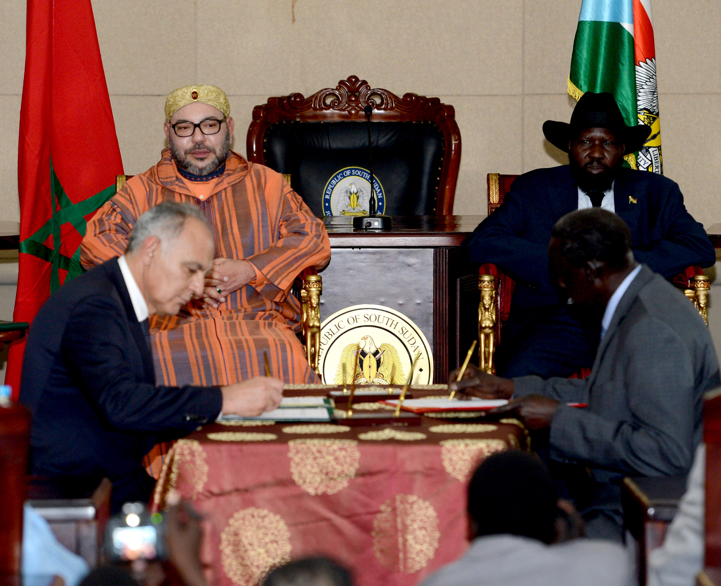 signature accords à Juba, 01/02/2017