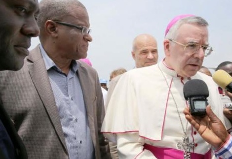 Le nonce apostolique en République démocratique du Congo, Luis Mariano Montemayor, s’est rendu lundi et mardi au chevet des déplacés du Kasaï