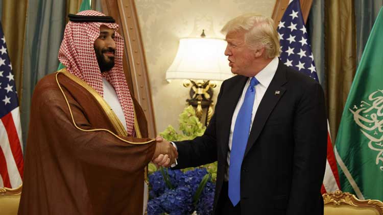 Ph. Archives. Trump et MBS à Ryad.