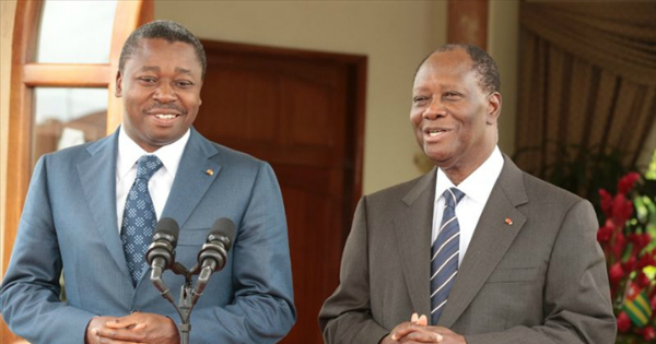 Le président togolais Faure Gnassingbé et son homologue ivoirien. Crédit: DR