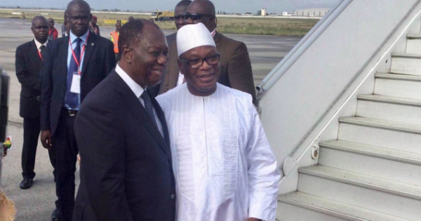 Les président ivoirien Alassane Dramane Ouattara et malien Ibrahim Boubacar Keïta. Crédit: DR