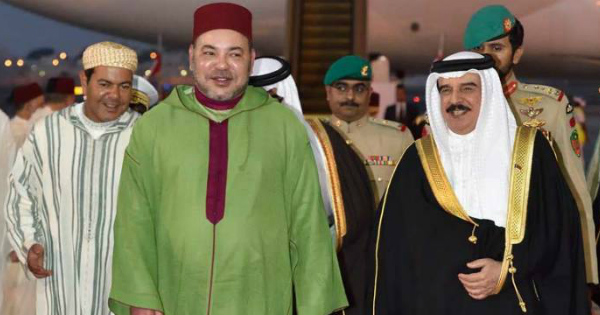 Le roi Mohammed VI du Maroc et le roi Hamad Ben Issa Al Khalifa de Bahreïn. Crédit: DR