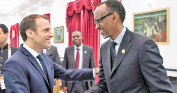 Le président français Emmanuel Macron et son homologue rwandais Paul Kagame. Crédit: DR