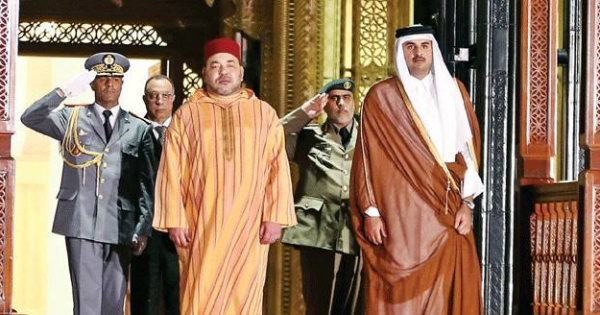 Mohammed VI et Cheikh Tamim Bin Hamad Al Thani. Crédit: DR