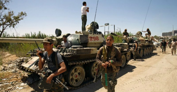Des forces loyales au maréchal Khalifa Haftar. Crédit: DR