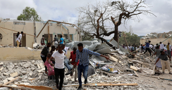 Attentat à Mogadiscio, en Somalie. Crédit: DR