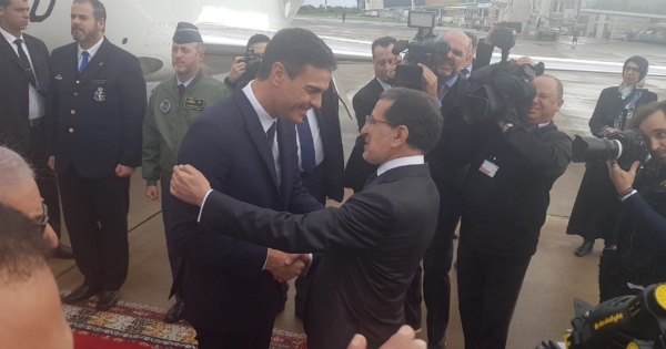 Le président du gouvernement espagnol Pedro Sanchez en visite au Maroc. Crédit: DR