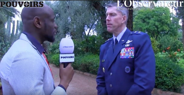 Entretien avec le Général Christopher Craige de l\'Africom. Crédit: Pouvoirs d\'Afrique