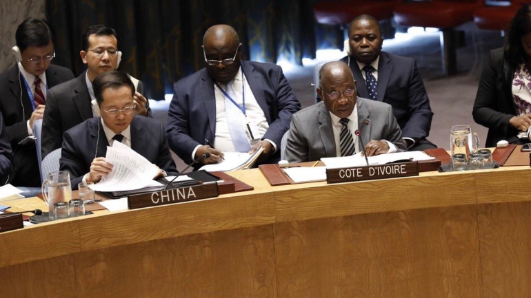 Représentant permanent de la Côte d\'Ivoire auprès des Nations Unies, Kacou Houadja Léon Adom