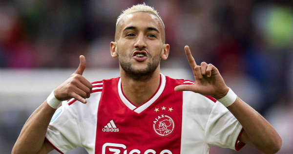 L\'attaquant marocain Hakim Ziyech. Crédit: DR