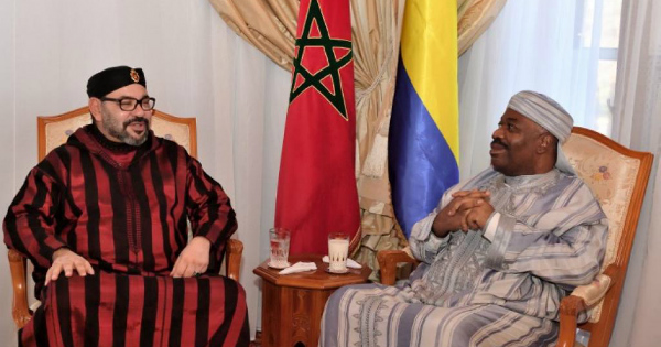 Le roi Mohammed Vi et le président Ali Bongo, à Rabat. Crédit: DR