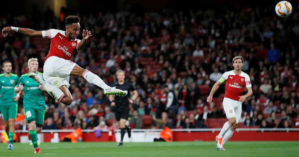 L\'attaquant gabonais Pierre-Emerick Aubameyang. Crédit: DR