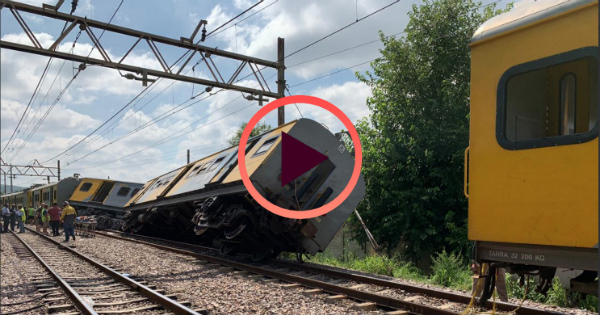Collision de trains à Pretoria. Crédit: DR