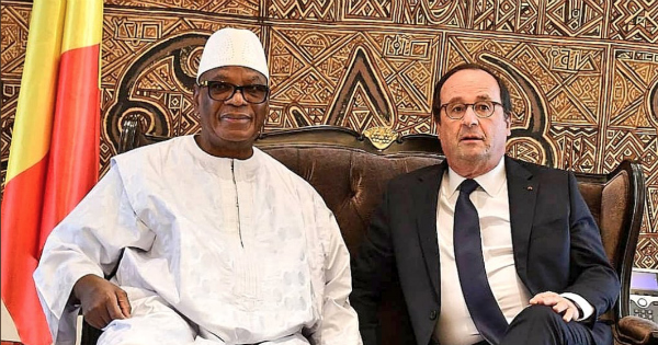 François Hollande et Ibrahim Boubacar Keïta. Crédit: DR
