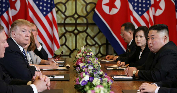 Rencontre entre Donald Trump et Kim Jong Un au Vietnam. Crédit: DR