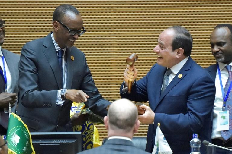 Passation de service entre Kagamé et Al-sissi. 10 février 2019 à Addis-Abeba