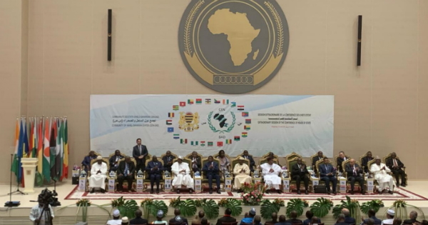 Le sommet des chef d\'Etat et de gouvernement de la CEN-SAD, samedi 13 avril à N\'Djamena. Crédit: DR