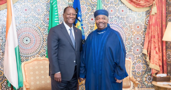 Alassane Dramane Ouattara et Ali Bongo. Crédit: DR