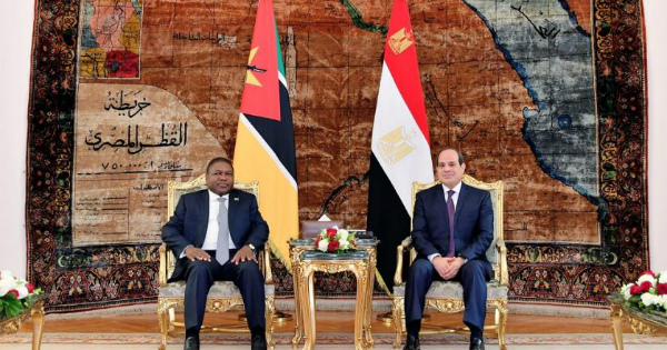 Filipe Nyusi and Abdelfattah al-Sissi. Crédit: DR