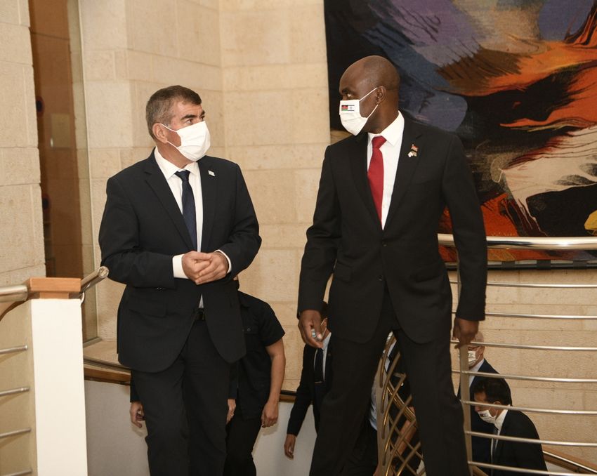 Eisenhower Mkaka et Gabi Ashkenazi à Jérusalem

