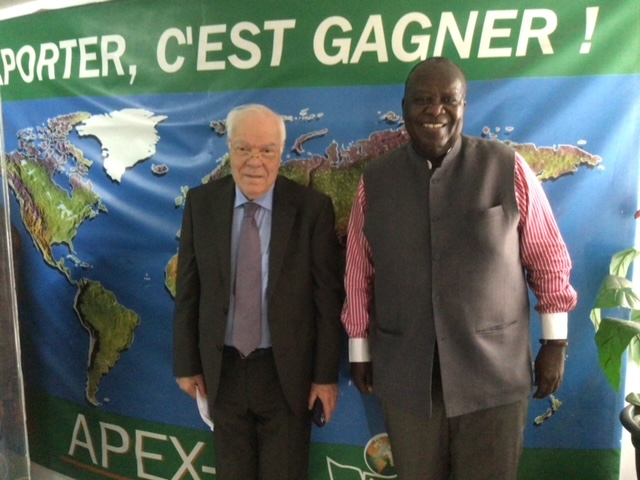 Hassan Sentissi El Idrissi, Président de l’ASMEX et Guy M’Bengue, Président de ROPC-UEMOAnnCREDIT DR