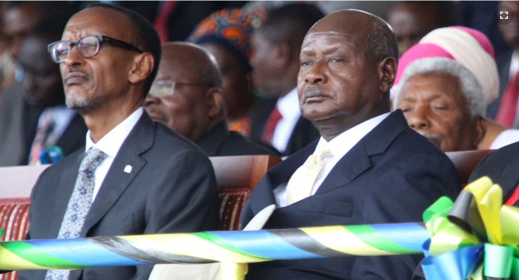Les présidents ougandais Yoweri Museveni et rwandais Paul Kagamé
Crédit Dr 