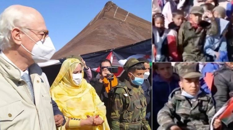 DI MISTURA A ÉTÉ ACCUEILLI À TINDOUF PAR QUELQUES UNS DES ENFANTS SOLDATS DU POLISARIOn
