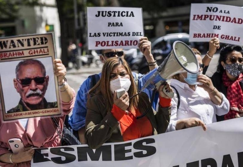 DE NOMBREUSES MANIFESTATIONS ONT DÉJÀ EU LIEU NOTAMMENT EN ESPAGNE CONTRE BRAHIM GHALI, D’AUTRES POURRAIENT AVOIR LIEU À BRUXELLESn