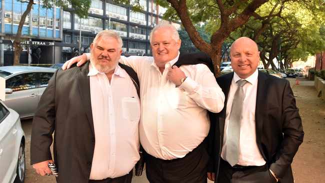 Les anciens dirigeants de Bosasa, Frans Vorster, Angelo Agrizzi et Andries van Tonder