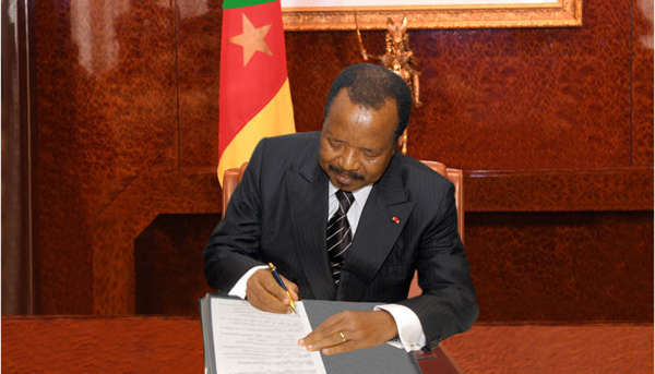 Paul Biya, le chef de l’État du Cameroun,