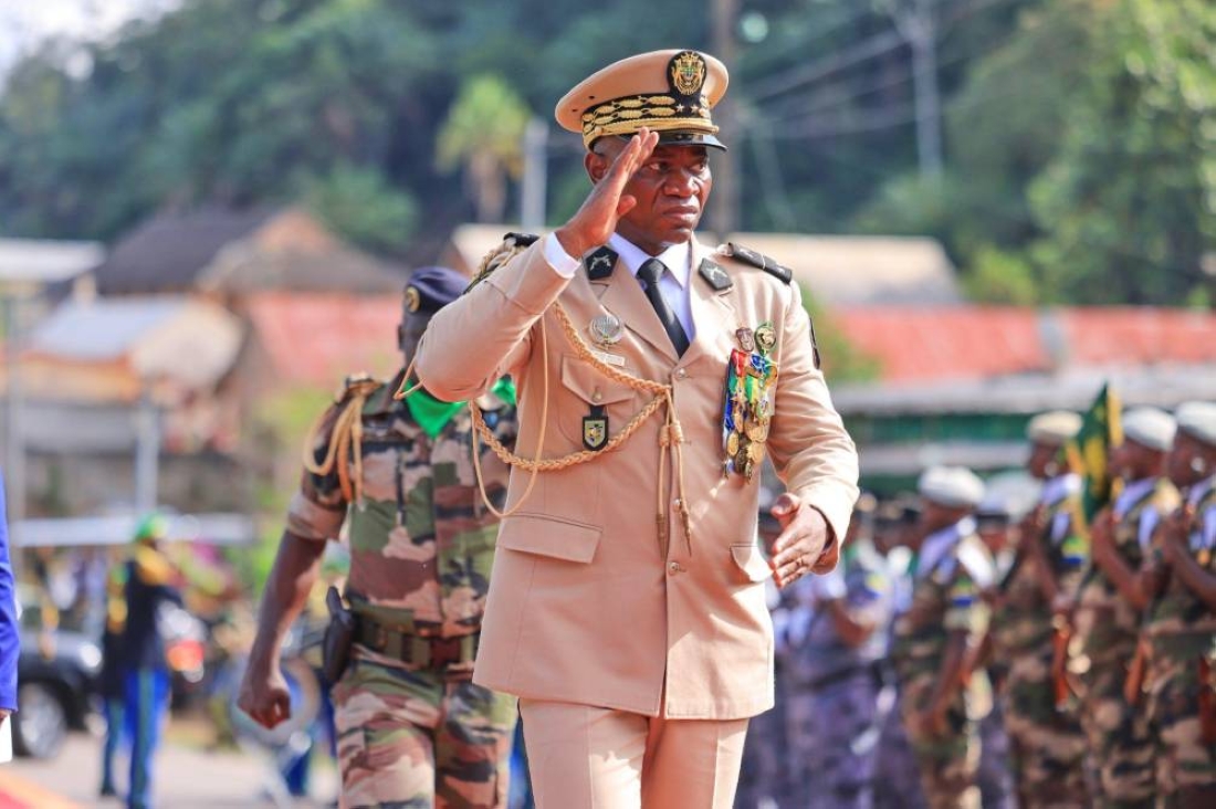 Le Président de transition Brice Clotaire Oligui Nguema