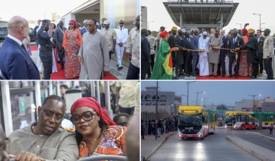 Macky Sall inaugure le BRT