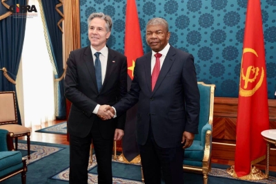 Joao Lourenço accueillant Antony Blinken