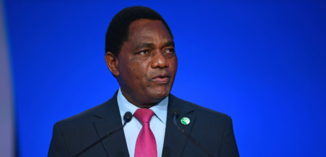Le président de la Zambie, Hakainde Hichilema,