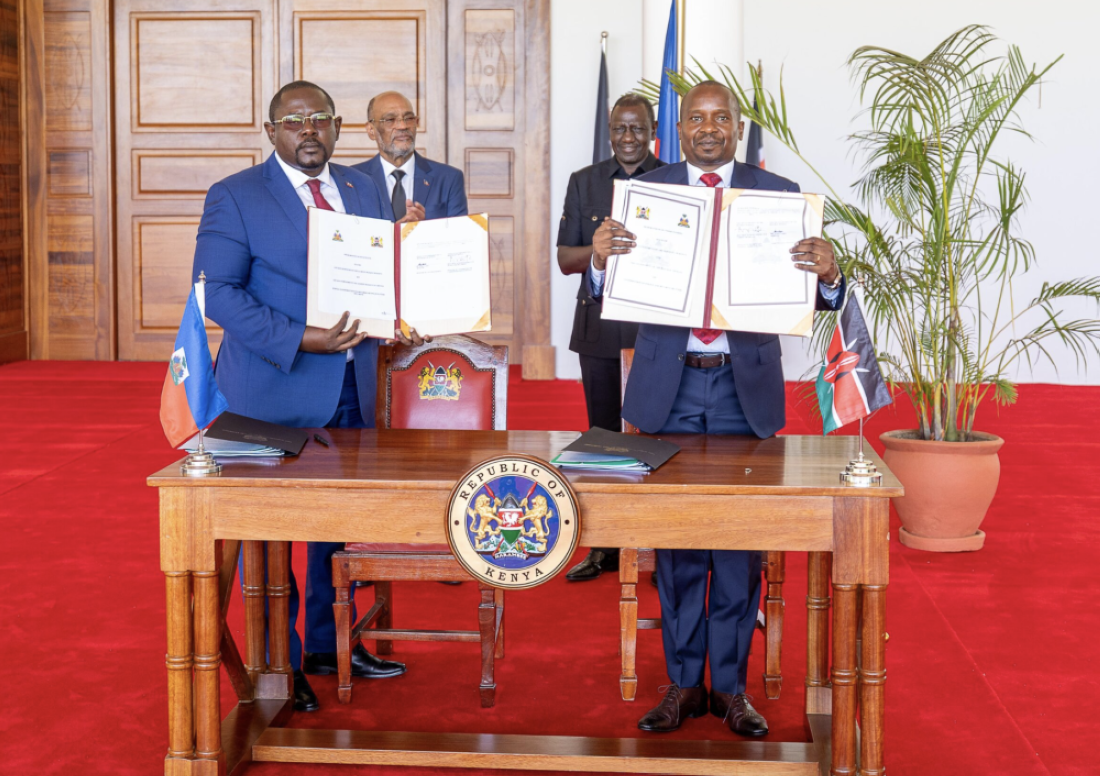 L'accord signé entre le Kenya et Haïti