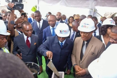 Le ministre camerounais des Relations extérieures, Lejeune Mbella Mbella  au lancement officiel des travaux de construction du Centre de transformation digitale du ministère chargé des Relations extérieures (CTDM-MINREX).