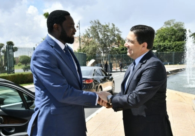 Nasser Bourita recevant Adama Barrow
