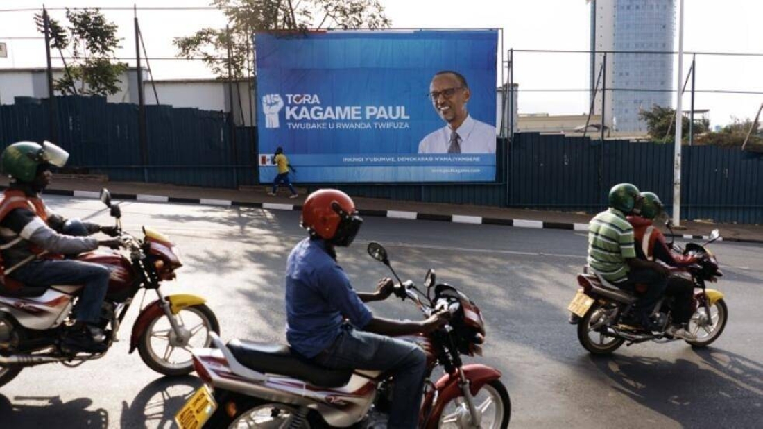 Les rues de Kigali lors de la campagne électorale en 2017