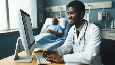 Image IA renvoyant à "l'e-Santé"