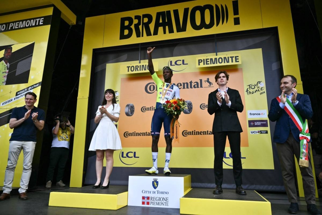 Le champion Biniam Girmay
