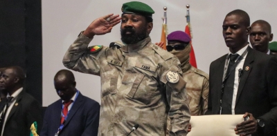 Le président de la Transition, le colonel Assimi Goïta, 