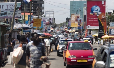 Les rues d'Accra, capitale du Ghana 