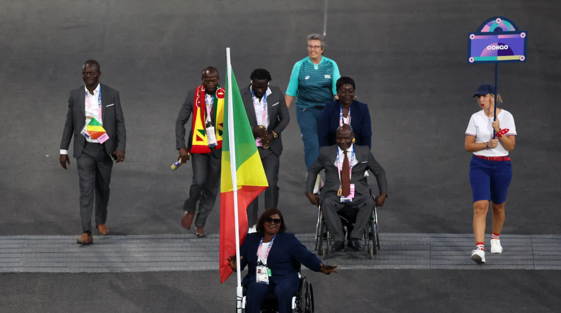 Mireille Nganga avait mené la délégation congolaise lors de la cérémonie d'ouverture.