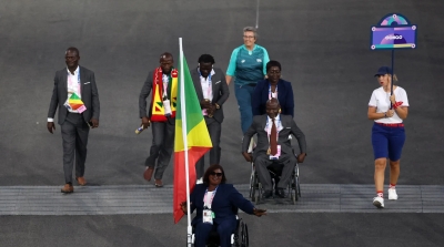 Mireille Nganga avait mené la délégation congolaise lors de la cérémonie d'ouverture.
