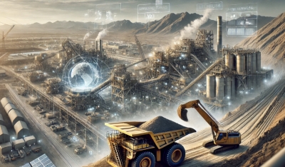 Illustration DALL-E- Extraction de minerais essentiels