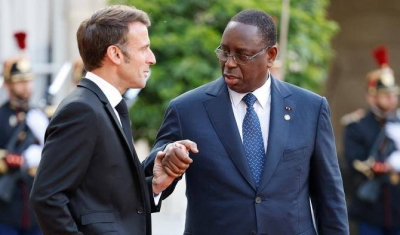 Macky Sall avec le Président macron