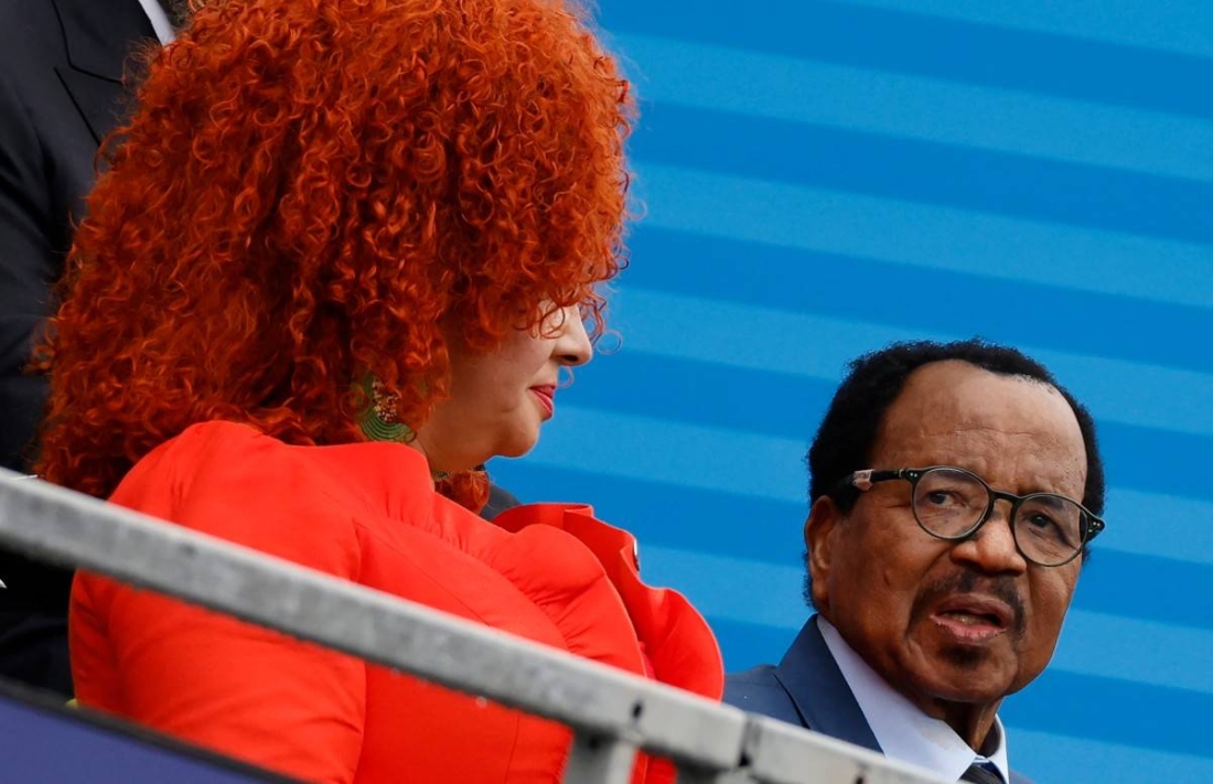 Le Président Paul Biya et son épouse à l'ouverture des JO de Paris en juillet 2024