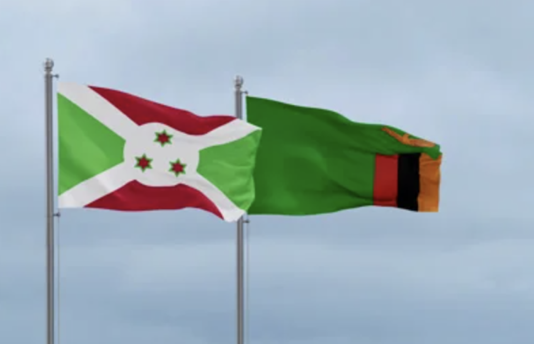 Drapeaux Burundi-Zambie